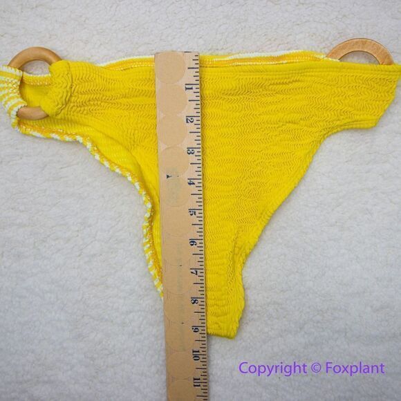 NEW Cleonie X Free People ripple brief striped bikini bottom, one size - Picture 11 of 15